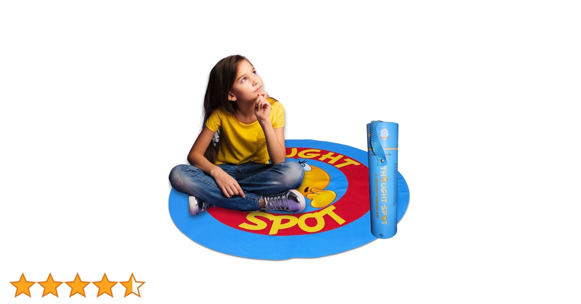 Thoughtスポット24インチポータブルのマット専門分野タイムアウト&amp;行動状況、環境に優しい、シン、柔軟、ノンスリップ、ラテックスフリー、ゴム Amazon.co.jp: Thoughtスポット24インチポータブルのマット専門